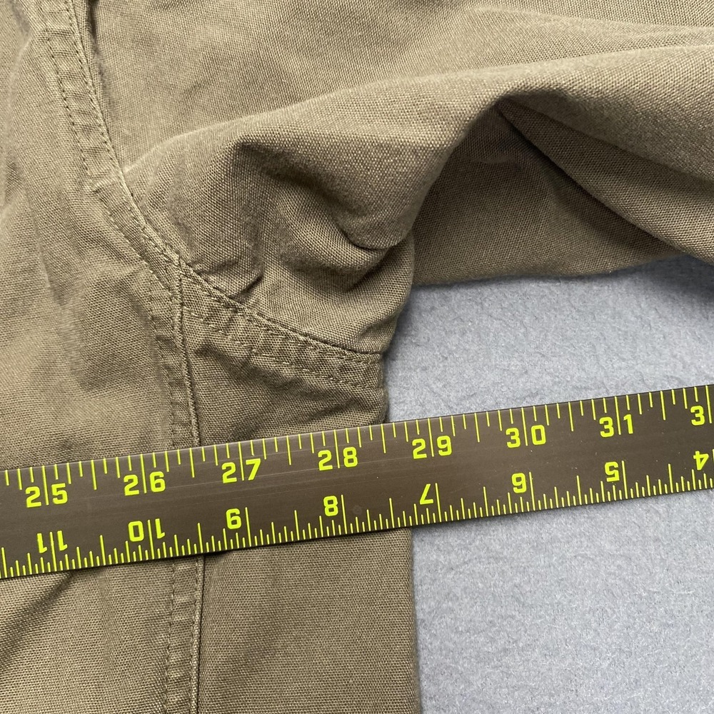 VTG American Eagle Jacket Mens XL Green Canvas Corduroy Collar‎ Lined Chore y2k - Picture 9 of 11